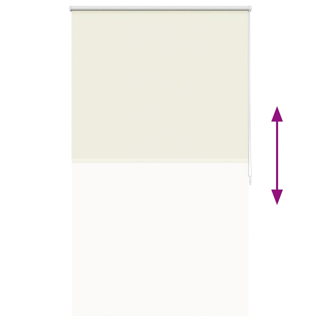 Verdunkelungsrollo 124,4 x 175 cm, Stoffbreite 120 cm, Gebrochen Weiß