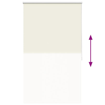Verdunkelungsrollo 124,4x175cm Stoffbreite 120cm Gebrochen Weiß
