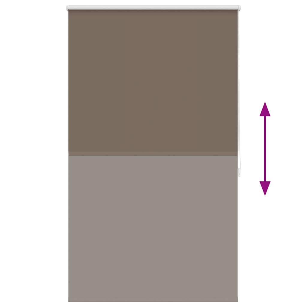 Verdunkelungsrollo 124,4 x 175 cm, Stoffbreite 120 cm, Kaffeebraun