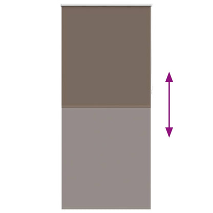 Verdunkelungsrollo 84,4 x 230 cm, Stoffbreite 80 cm, Kaffeebraun