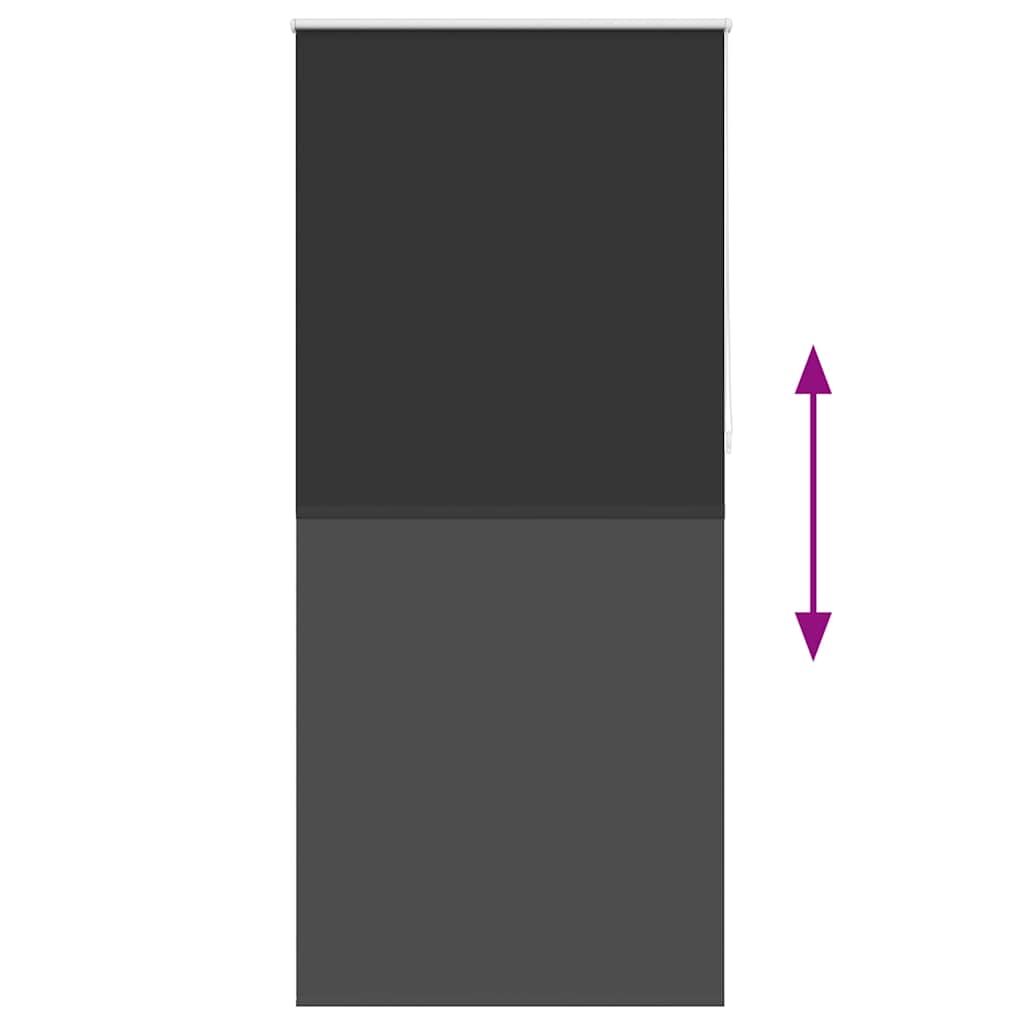 Verdunkelungsrollo 84,4 x 230 cm, Stoffbreite 80 cm, schwarz