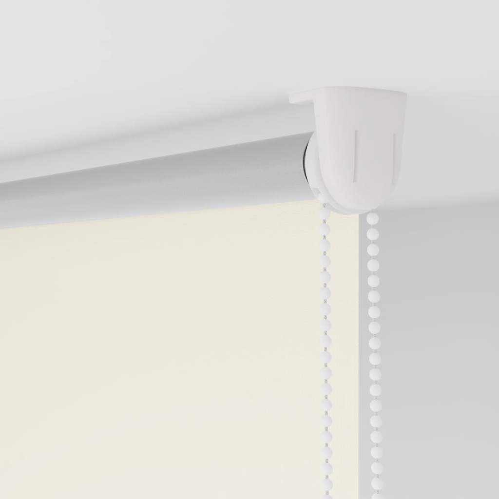 Verdunkelungsrollo 104,4 x 230 cm, Stoffbreite 100 cm, Gebrochen Weiß