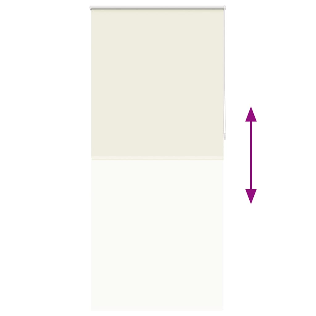 Verdunkelungsrollo 104,4 x 230 cm, Stoffbreite 100 cm, Gebrochen Weiß