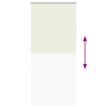 Verdunkelungsrollo 104,4x230cm Stoffbreite 100cm Gebrochen Weiß