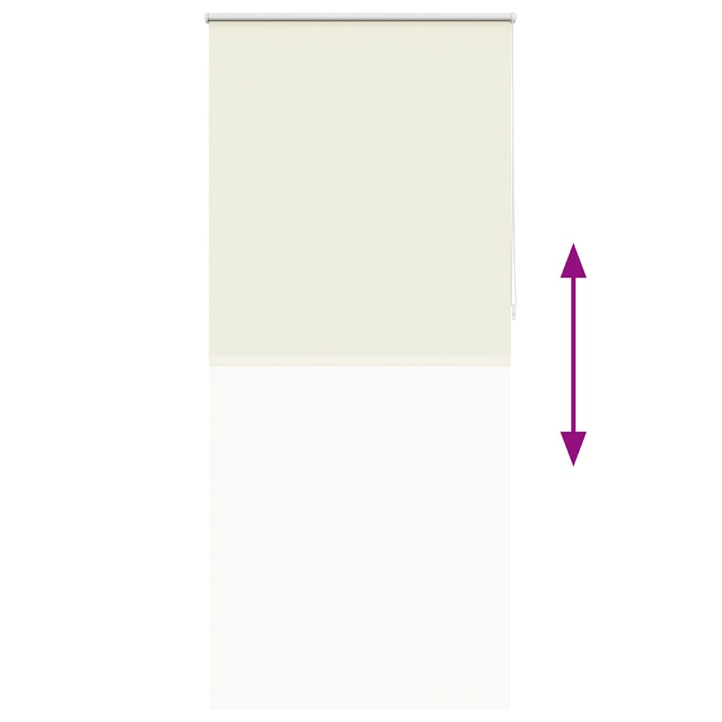 Verdunkelungsrollo 104,4x230cm Stoffbreite 100cm Gebrochen Weiß