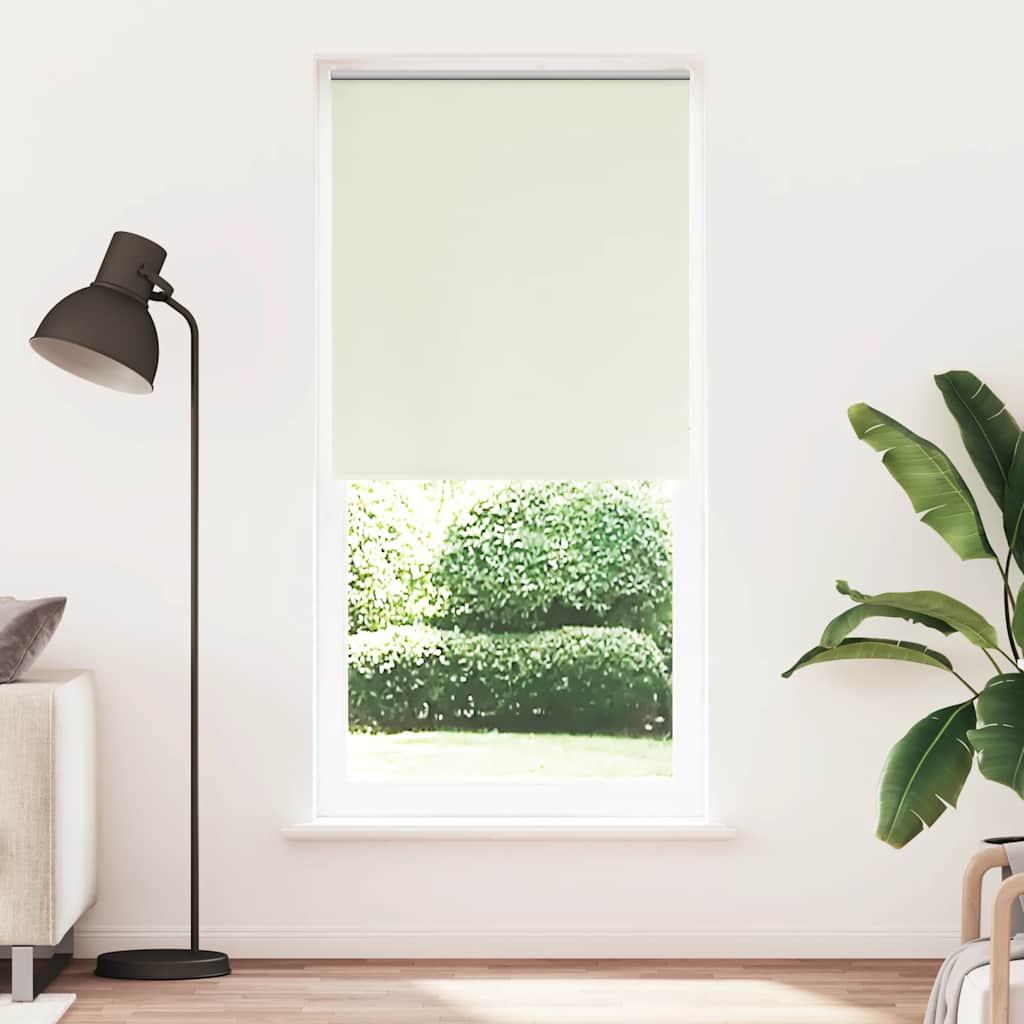Verdunkelungsrollo 104,4 x 230 cm, Stoffbreite 100 cm, Gebrochen Weiß