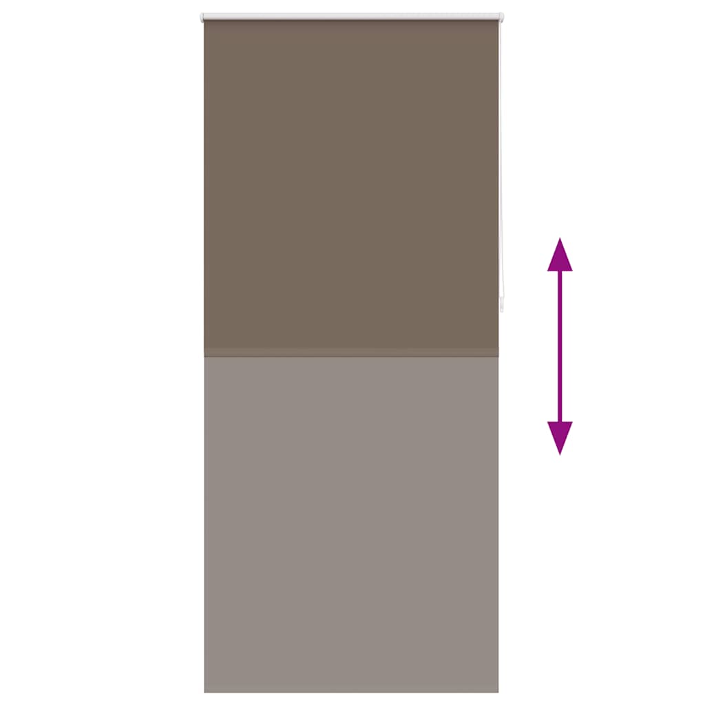 Verdunkelungsrollo 104,4 x 230 cm, Stoffbreite 100 cm, Kaffeebraun
