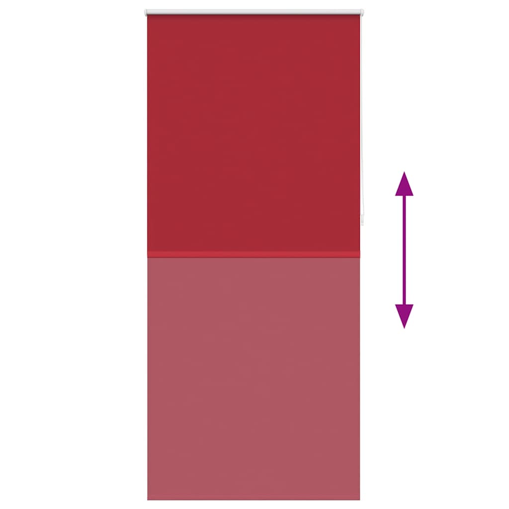 Verdunkelungsrollo 104,4 x 230 cm, Stoffbreite 100 cm, rot