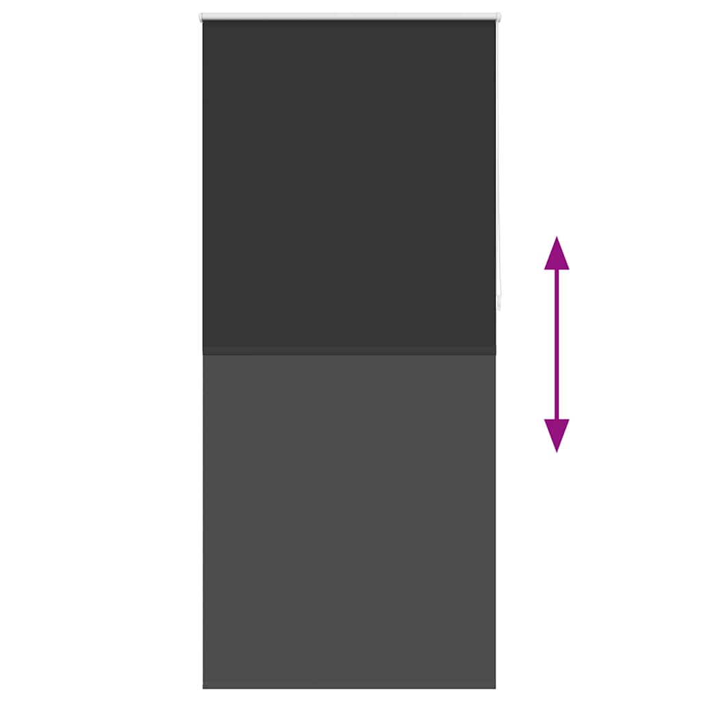 Verdunkelungsrollo 104,4 x 230 cm, Stoffbreite 100 cm, schwarz