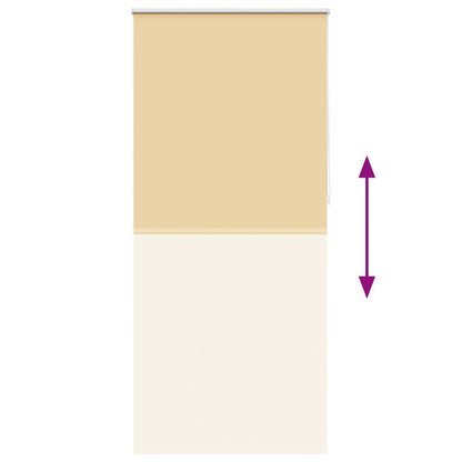 Verdunkelungsrollo 124,4 x 230 cm, Stoffbreite 120 cm, Beige