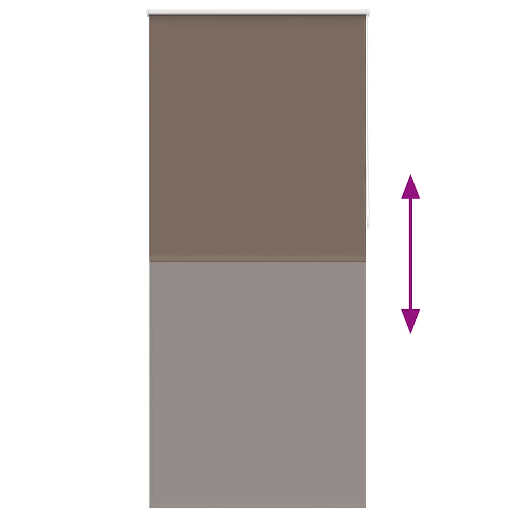 Verdunkelungsrollo 124,4 x 230 cm, Stoffbreite 120 cm, Kaffeebraun