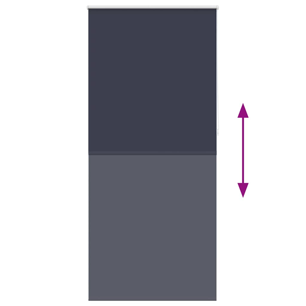 Verdunkelungsrollo 124,4 x 230 cm, Stoffbreite 120 cm, Marineblau