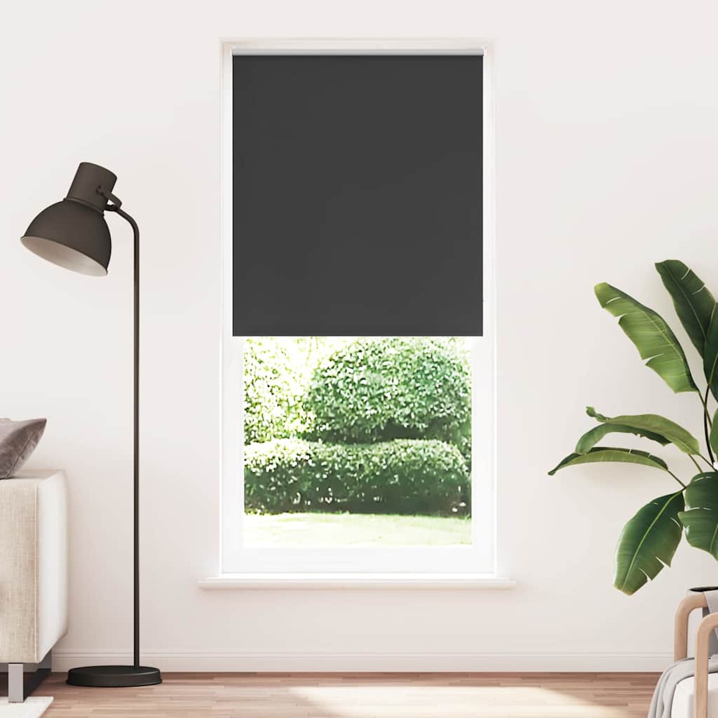 Verdunkelungsrollo 124,4 x 230 cm, Stoffbreite 120 cm, schwarz