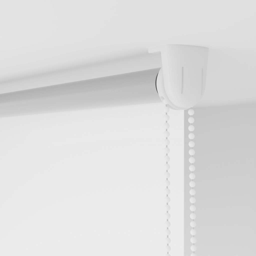 Verdunkelungsrollo 144,4 x 230 cm, Stoffbreite 140 cm, Weiß