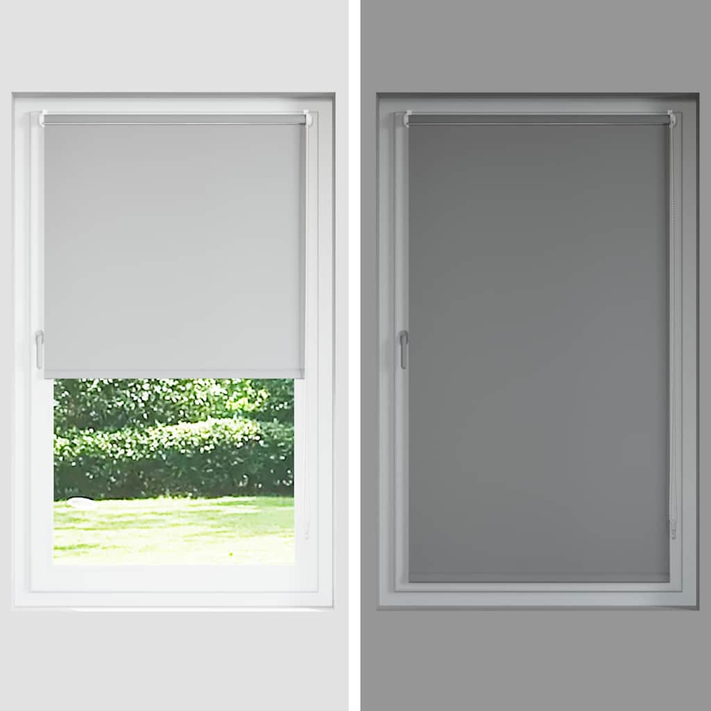 Verdunkelungsrollo 144,4 x 230 cm, Stoffbreite 140 cm, Gebrochen Weiß