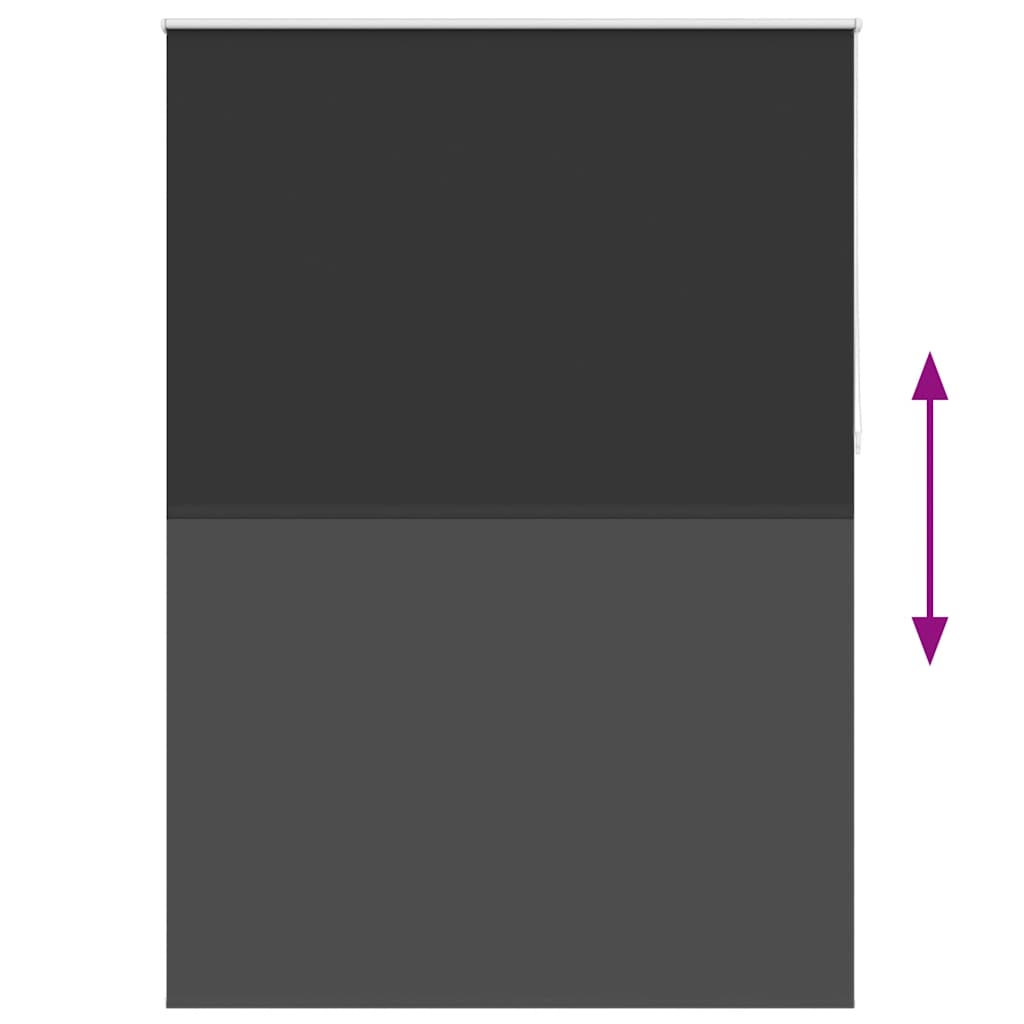Verdunkelungsrollo 144,4 x 230 cm, Stoffbreite 140 cm, schwarz
