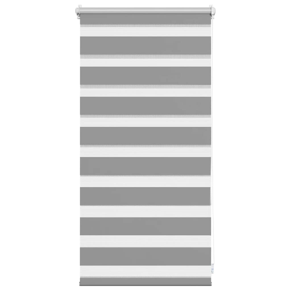 Zebra-Rollo 40,9 x 100 cm, Stoffbreite 36,7 cm, grau