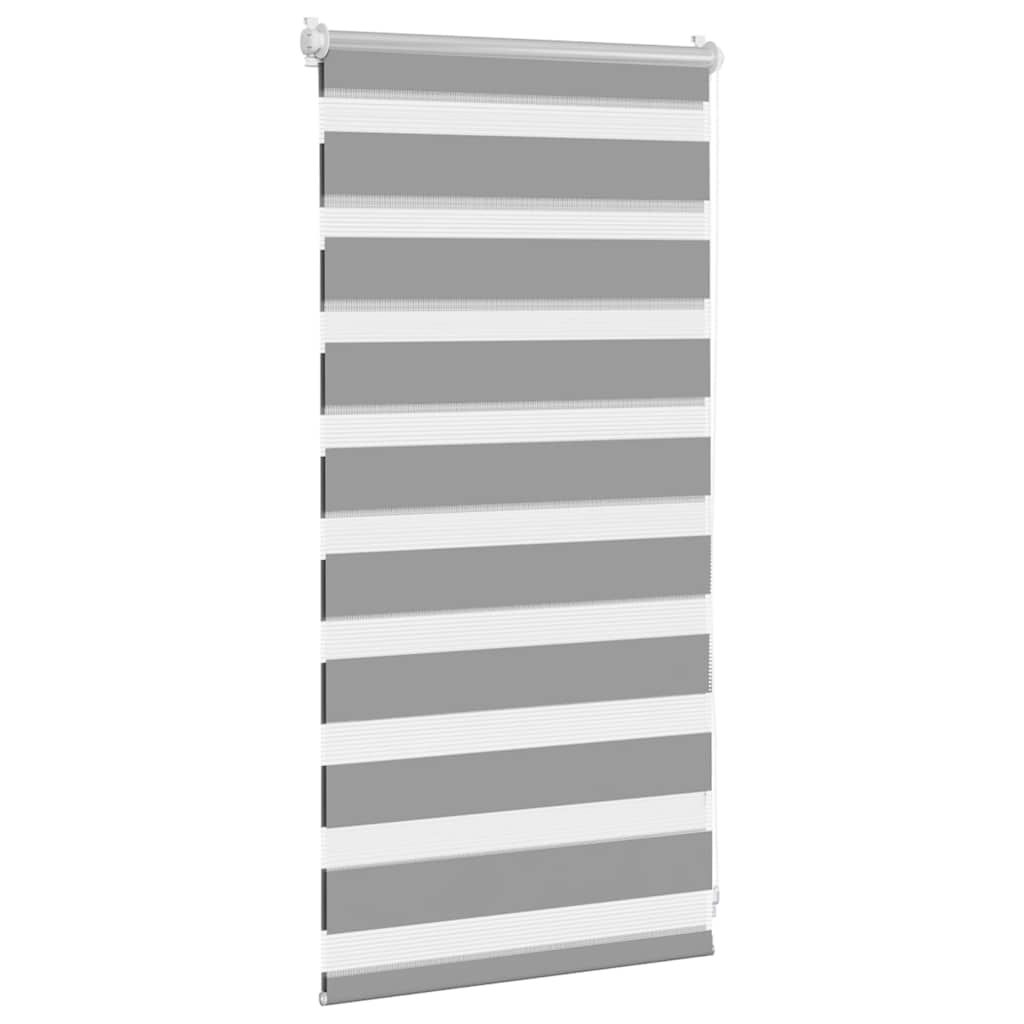 Zebra-Rollo 40,9 x 100 cm, Stoffbreite 36,7 cm, grau