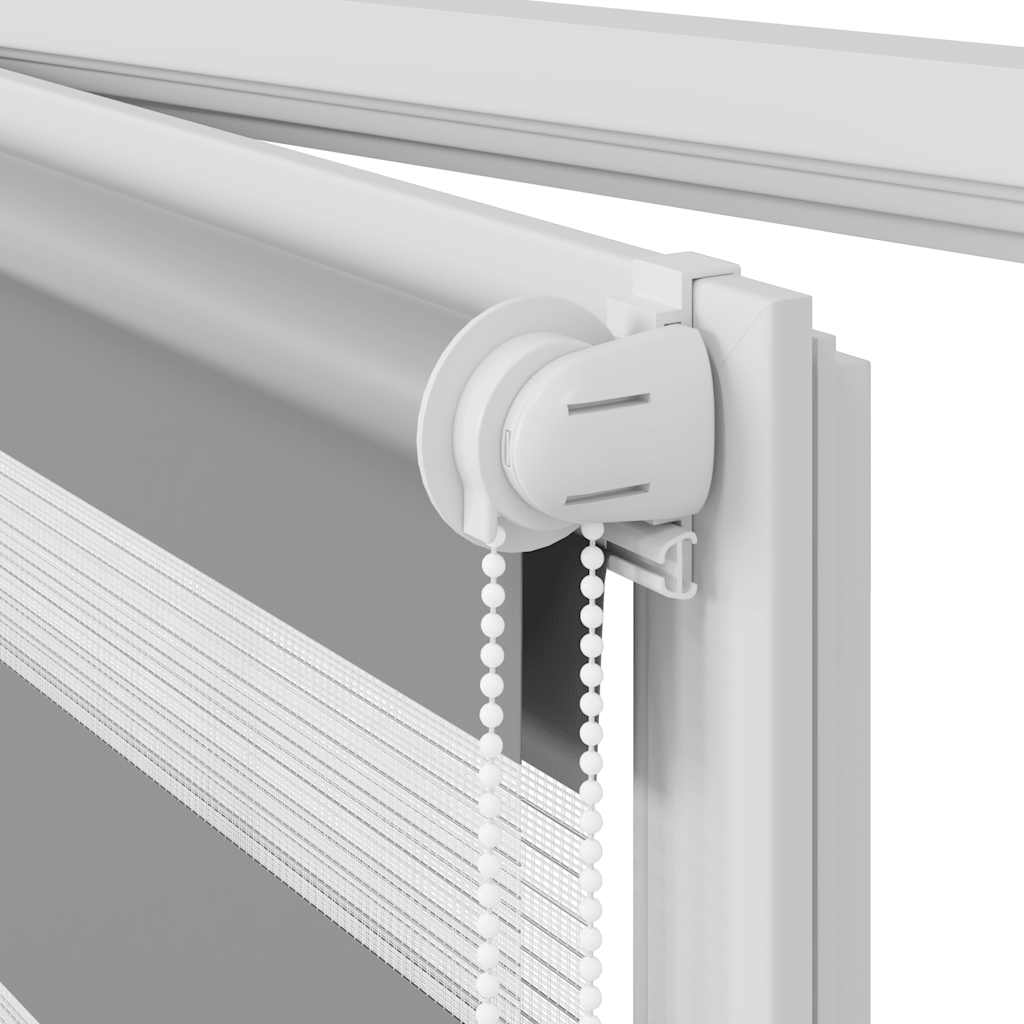 Zebra-Rollo 40,9 x 100 cm, Stoffbreite 36,7 cm, grau