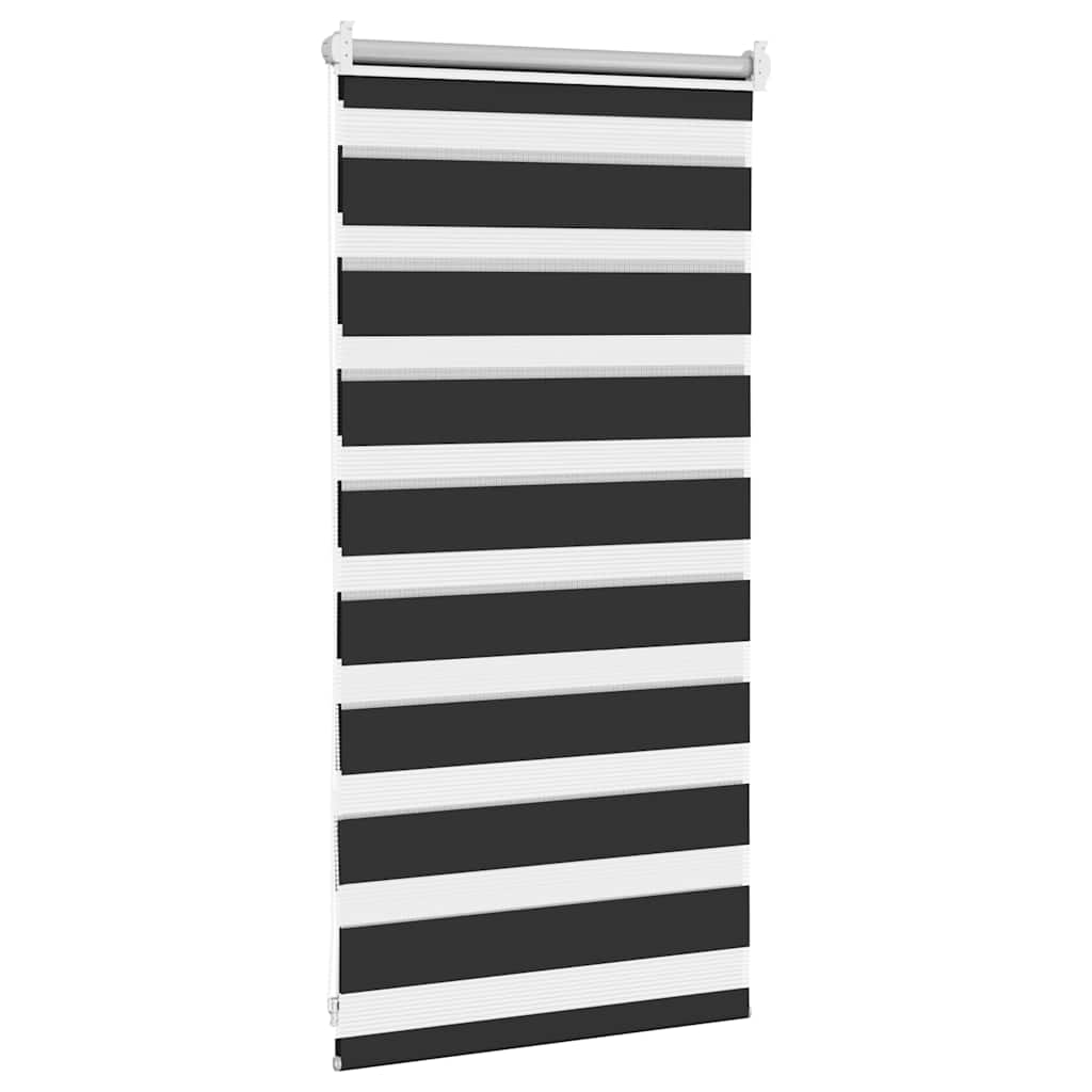 Zebra-Rollo 40,9 x 100 cm, Stoffbreite 36,7 cm, schwarz