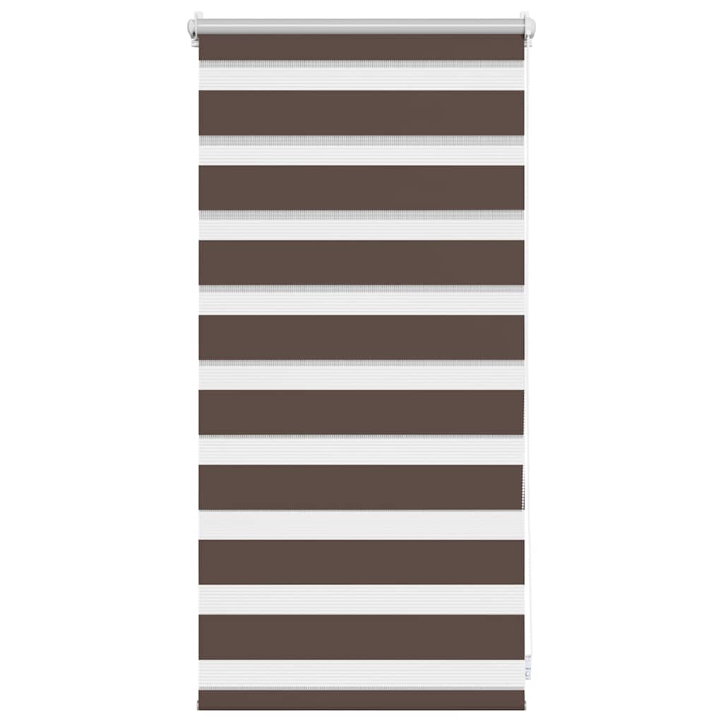 Zebra-Rollo 40,9 x 100 cm, Stoffbreite 36,7 cm, Kaffeebraun