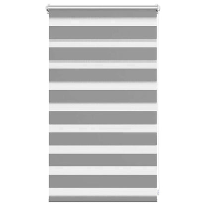 Zebra-Rollo 50,9 x 100 cm, Stoffbreite 46,7 cm, grau