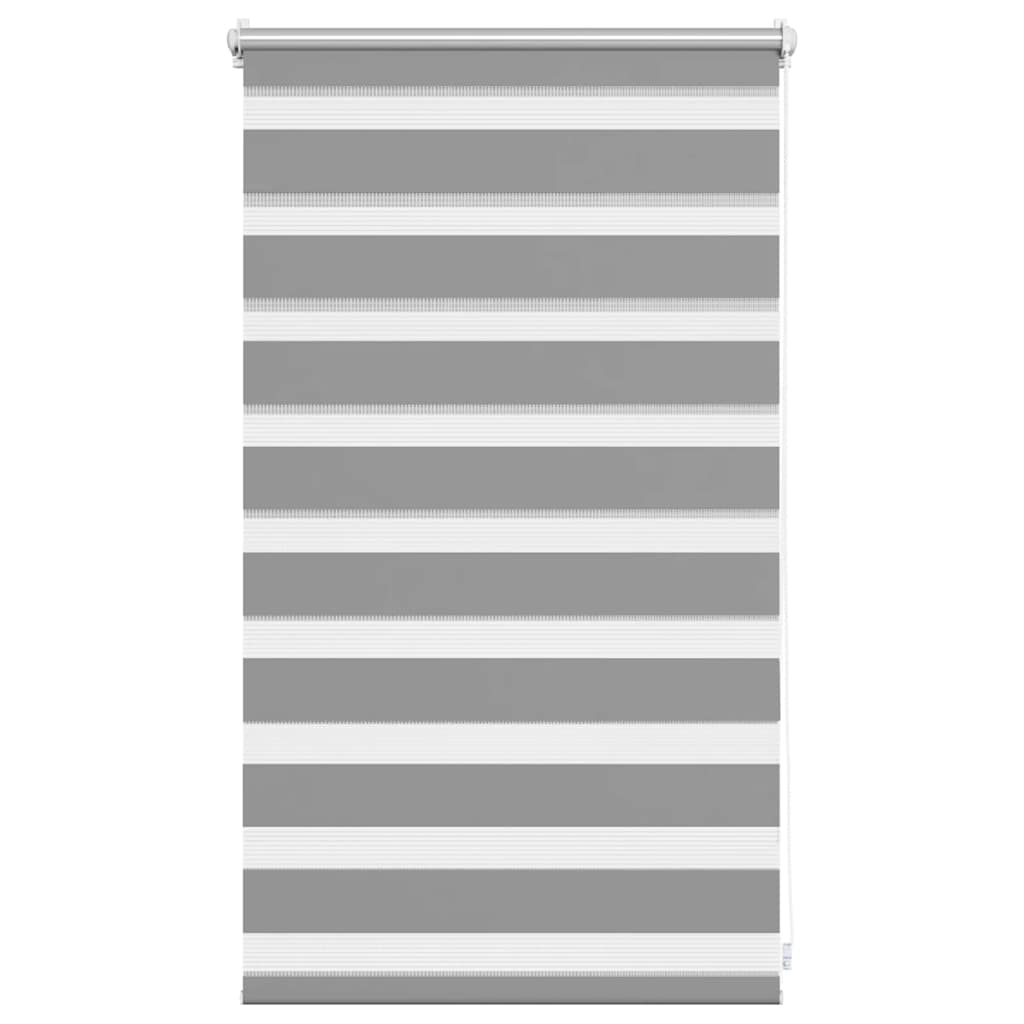 Zebra-Rollo 50,9 x 100 cm, Stoffbreite 46,7 cm, grau