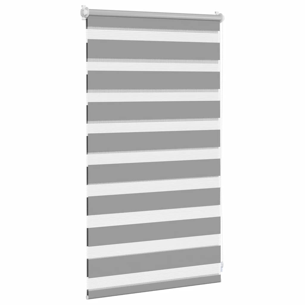 Zebra-Rollo 50,9 x 100 cm, Stoffbreite 46,7 cm, grau