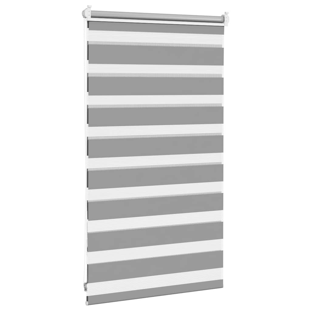 Zebra-Rollo 50,9 x 100 cm, Stoffbreite 46,7 cm, grau