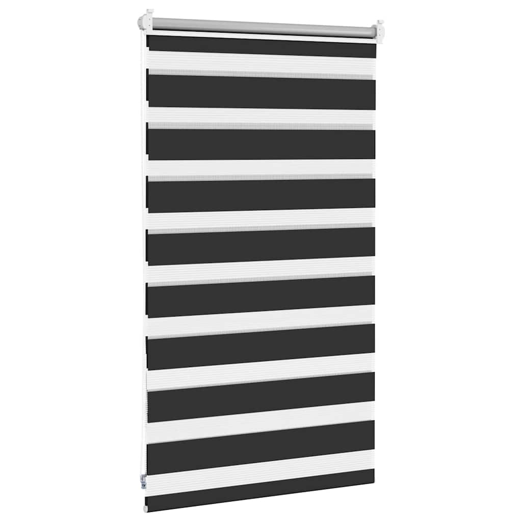 Zebra-Rollo 50,9 x 100 cm, Stoffbreite 46,7 cm, schwarz