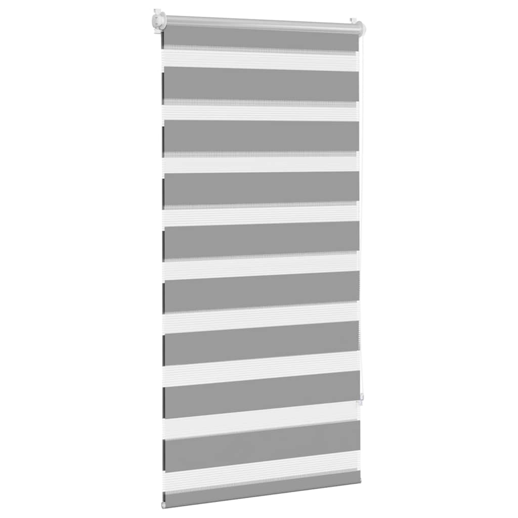 Zebra-Rollo 60,9 x 120 cm, Stoffbreite 56,7 cm, grau