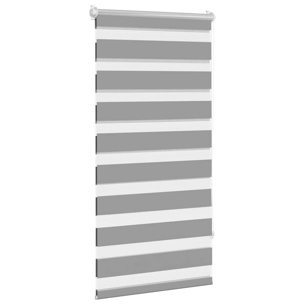 Zebra-Rollo 60,9 x 120 cm, Stoffbreite 56,7 cm, grau