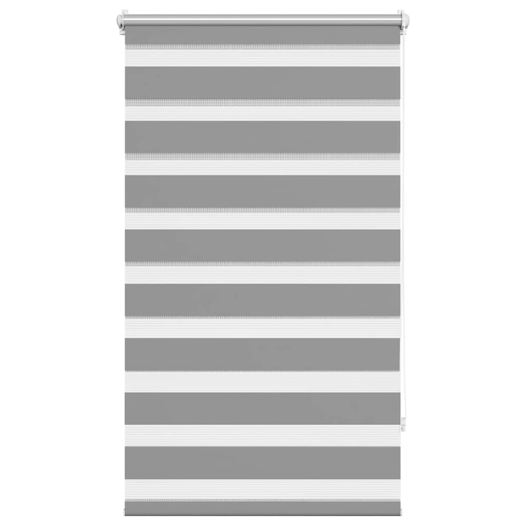 Zebra-Rollo 70,9 x 120 cm, Stoffbreite 66,7 cm, grau