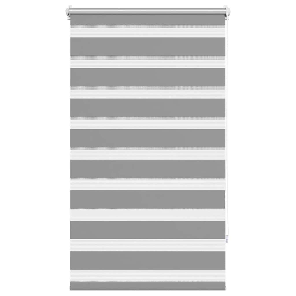 Zebra-Rollo 70,9 x 120 cm, Stoffbreite 66,7 cm, grau