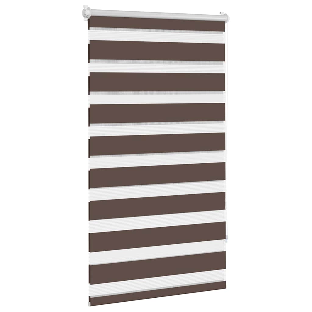 Zebra-Rollo 70,9 x 120 cm, Stoffbreite 66,7 cm, Kaffeebraun