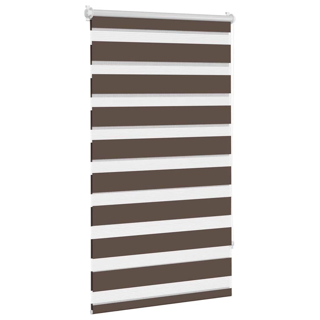 Zebra-Rollo 70,9 x 120 cm, Stoffbreite 66,7 cm, Kaffeebraun