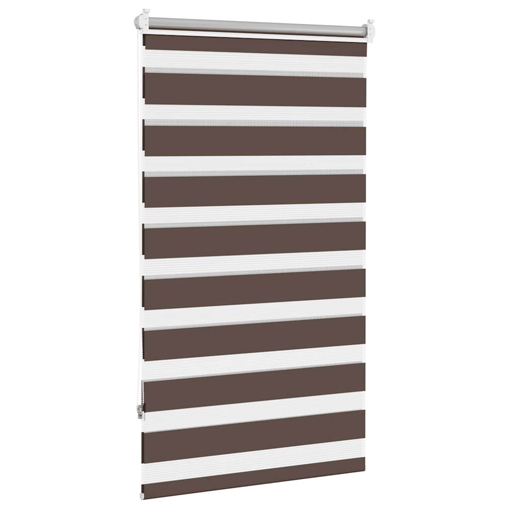 Zebra-Rollo 70,9 x 120 cm, Stoffbreite 66,7 cm, Kaffeebraun
