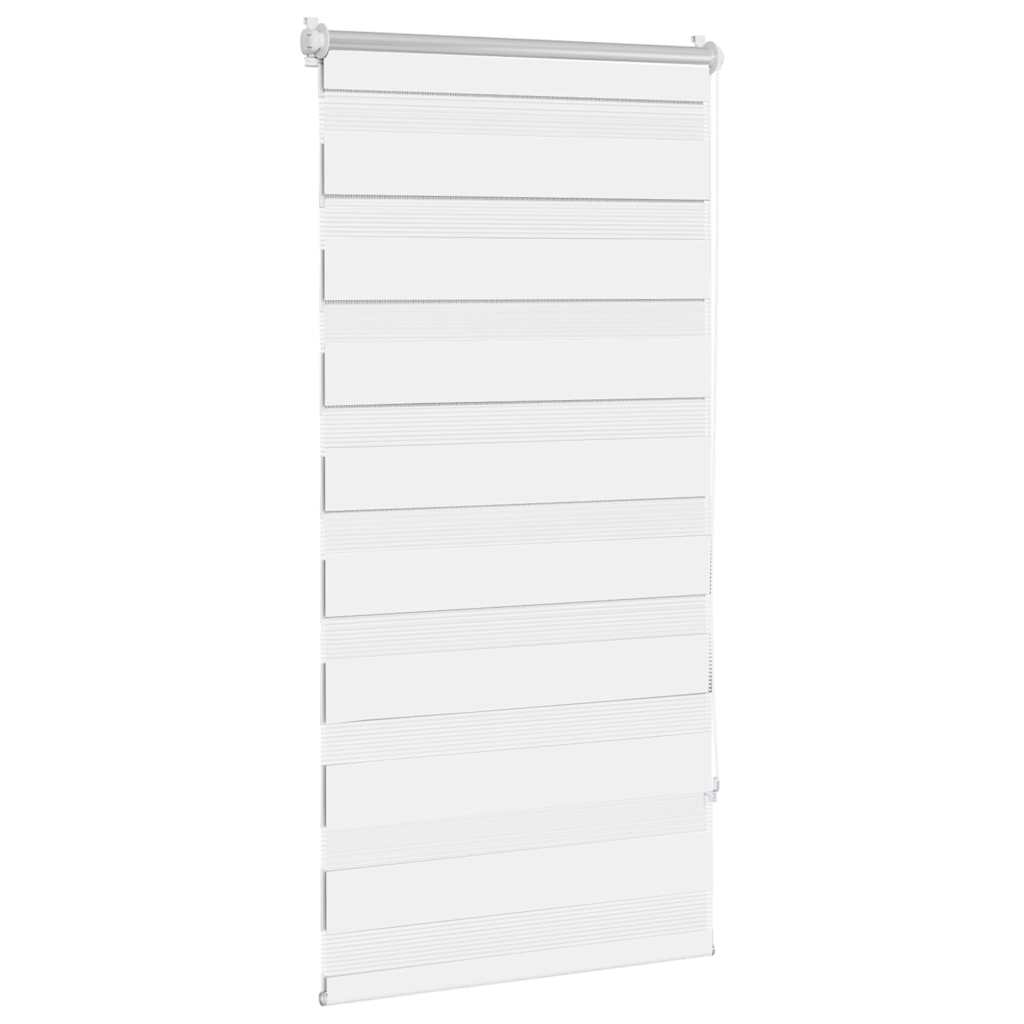 Zebra-Rollo 80,9 x 150 cm, Stoffbreite 76,7 cm, Weiß
