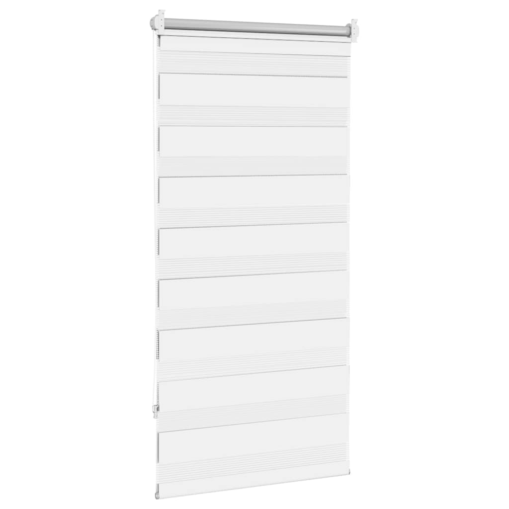Zebra-Rollo 80,9 x 150 cm, Stoffbreite 76,7 cm, Weiß