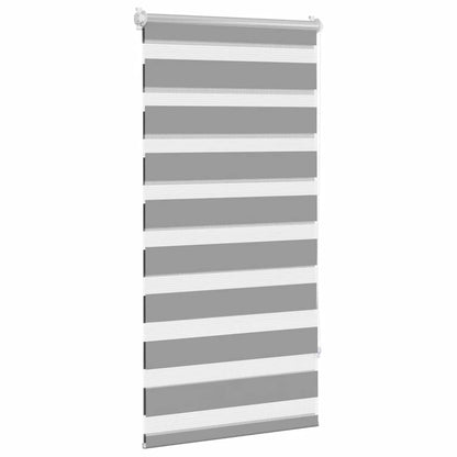 Zebra-Rollo 80,9 x 150 cm, Stoffbreite 76,7 cm, grau