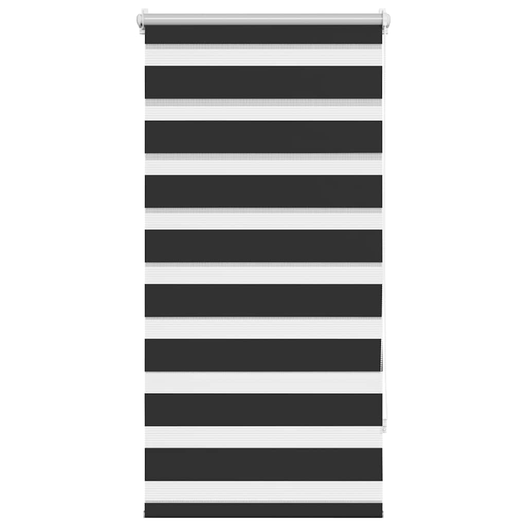 Zebra-Rollo 80,9 x 150 cm, Stoffbreite 76,7 cm, schwarz