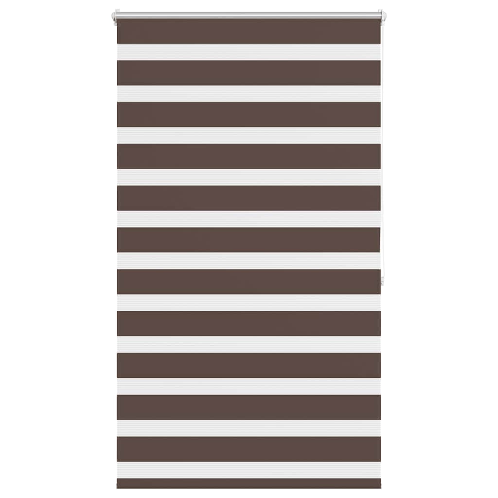 Zebra-Rollo 80,9 x 175 cm, Stoffbreite 76,7 cm, Kaffeebraun