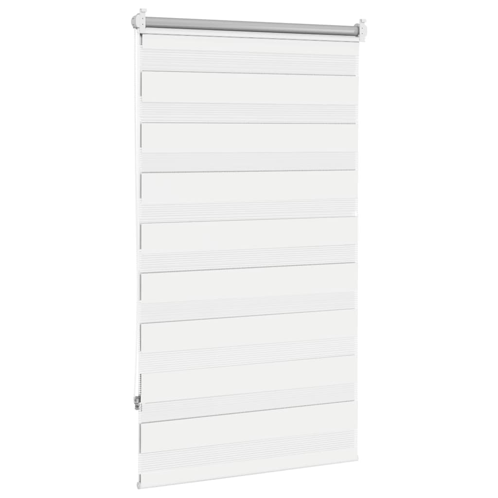 Zebra-Rollo 90,9 x 150 cm, Stoffbreite 86,7 cm, Weiß