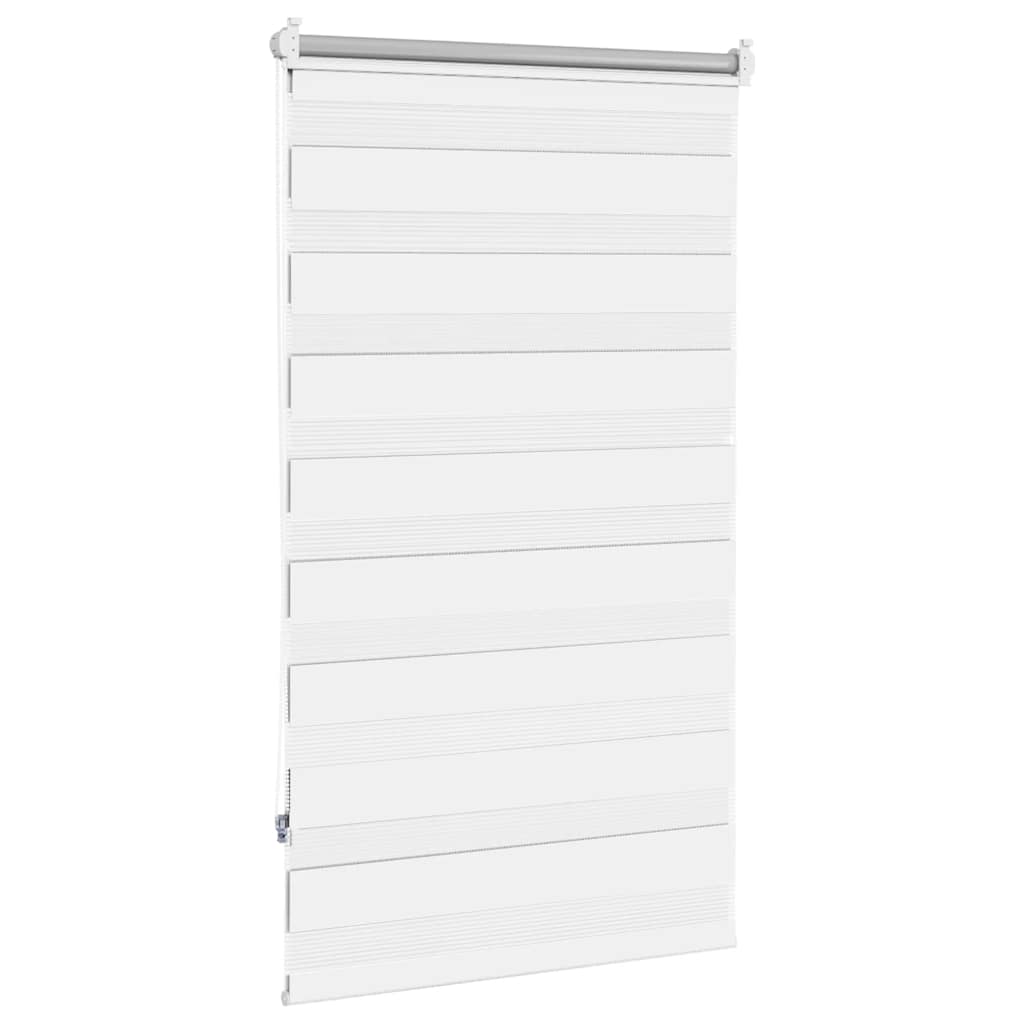 Zebra-Rollo 90,9 x 150 cm, Stoffbreite 86,7 cm, Weiß