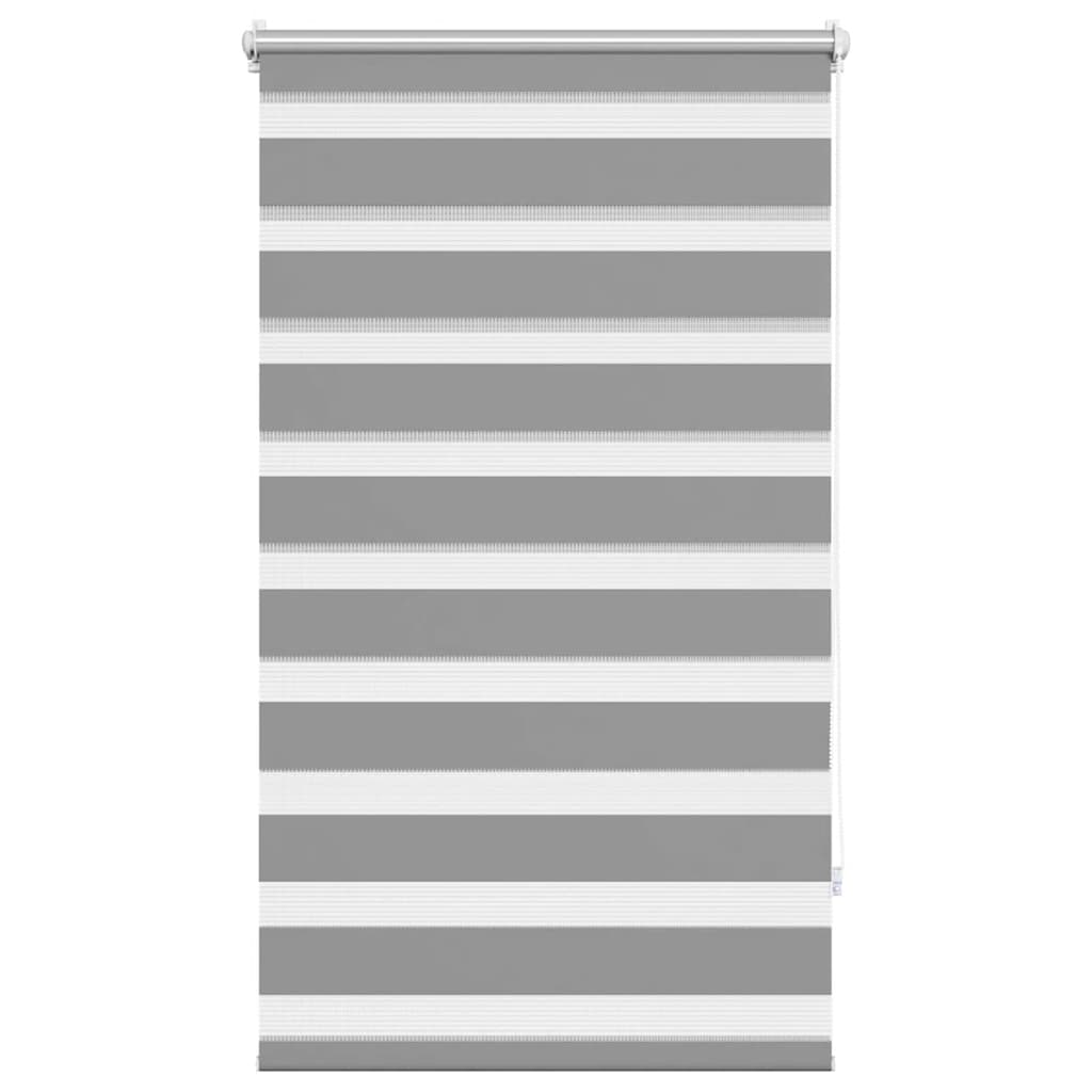 Zebra-Rollo 90,9 x 150 cm, Stoffbreite 86,7 cm, grau