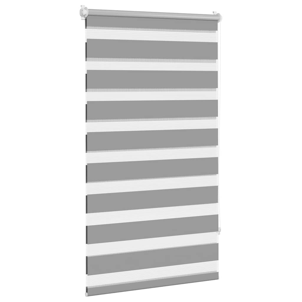 Zebra-Rollo 90,9 x 150 cm, Stoffbreite 86,7 cm, grau