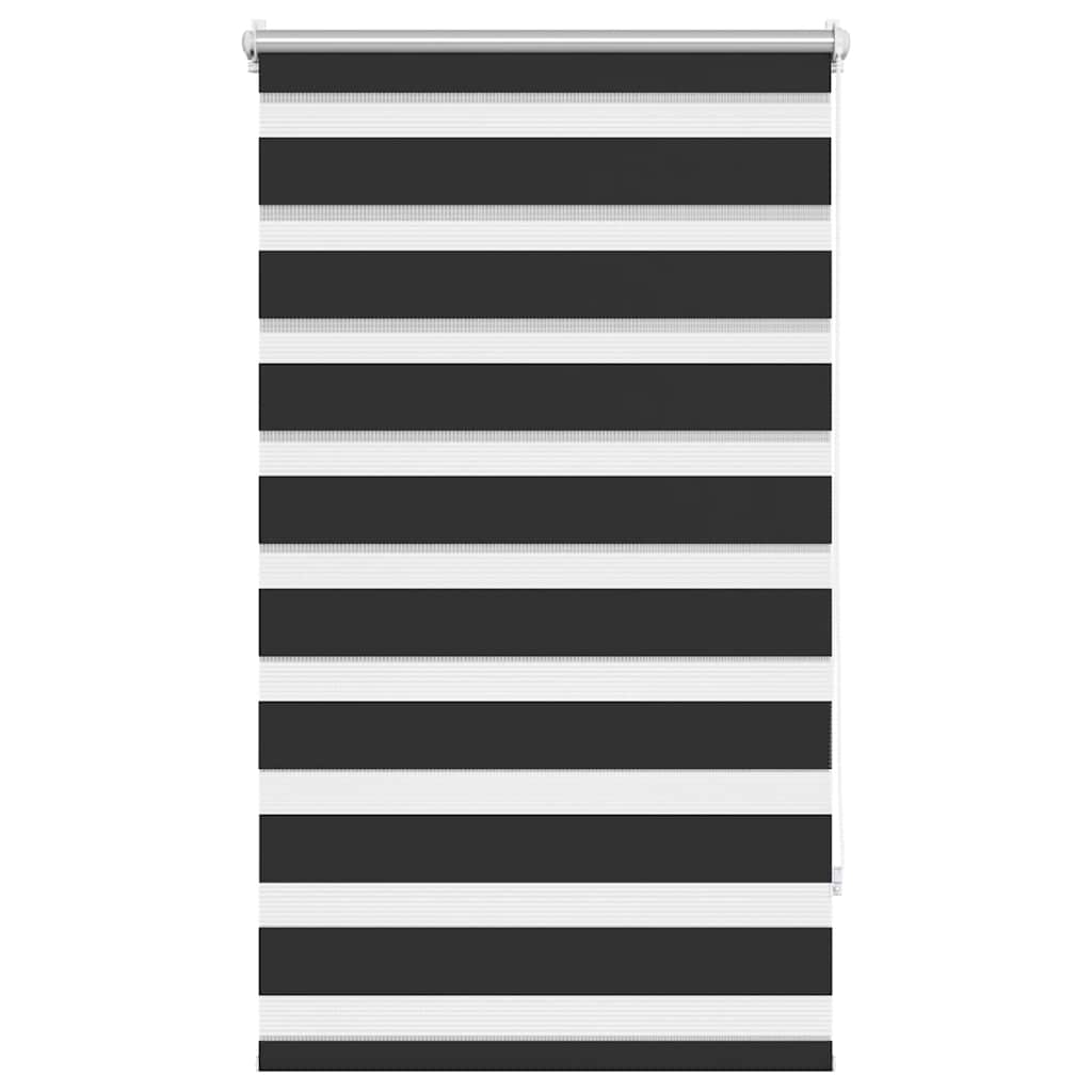 Zebra-Rollo 90,9 x 150 cm, Stoffbreite 86,7 cm, schwarz
