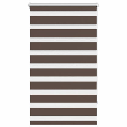 Zebra-Rollo 90,9 x 150 cm, Stoffbreite 86,7 cm, Kaffeebraun