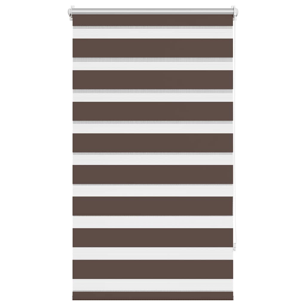 Zebra-Rollo 90,9 x 150 cm, Stoffbreite 86,7 cm, Kaffeebraun