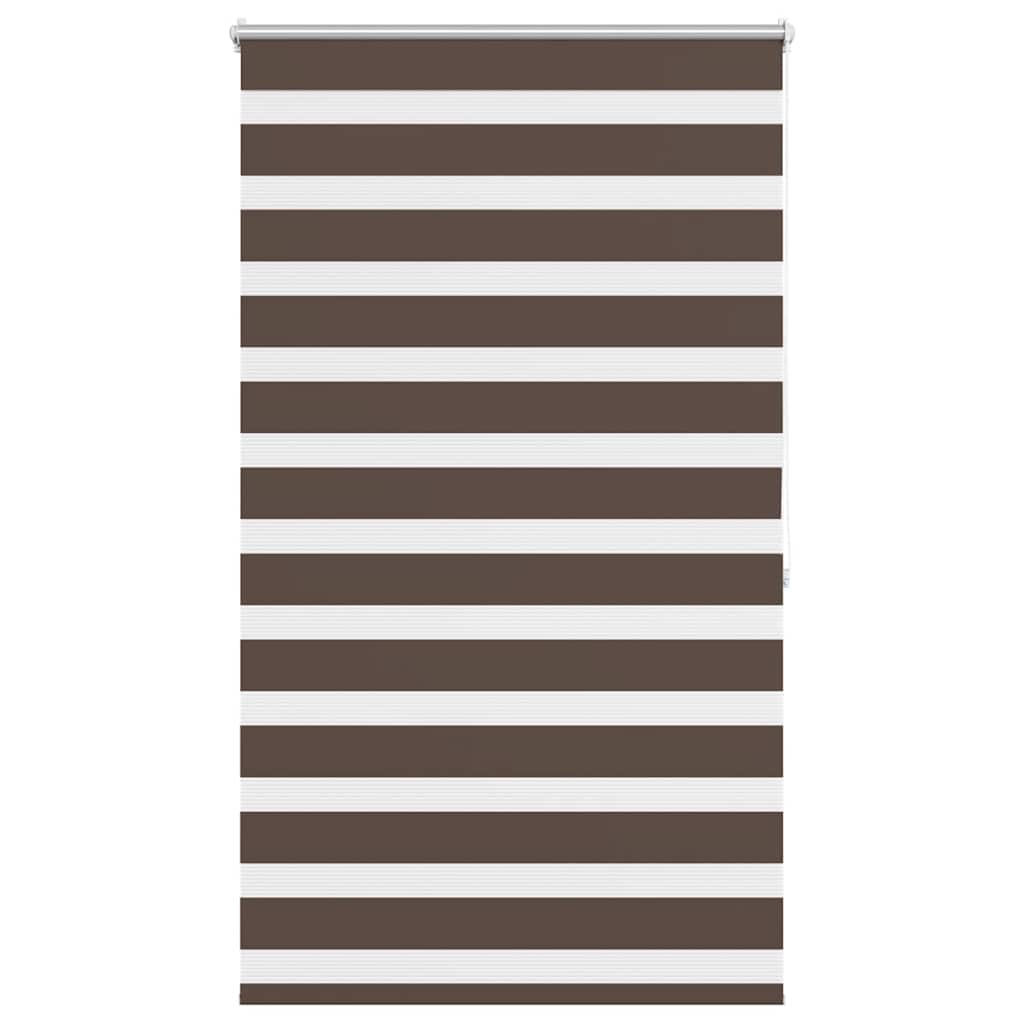 Zebra-Rollo 100,9 x 175 cm, Stoffbreite 96,7 cm, Kaffeebraun
